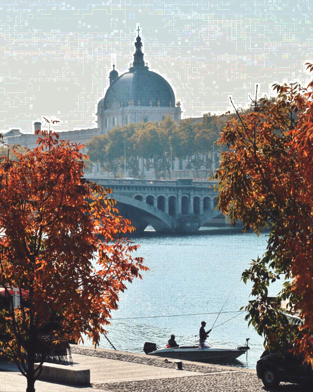 Rhone River, Lyon, France